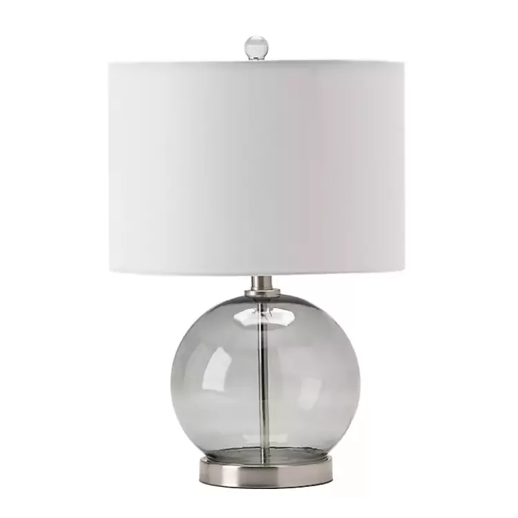 Gray Glass Globe Table Lamp>Kirklands Home Hot