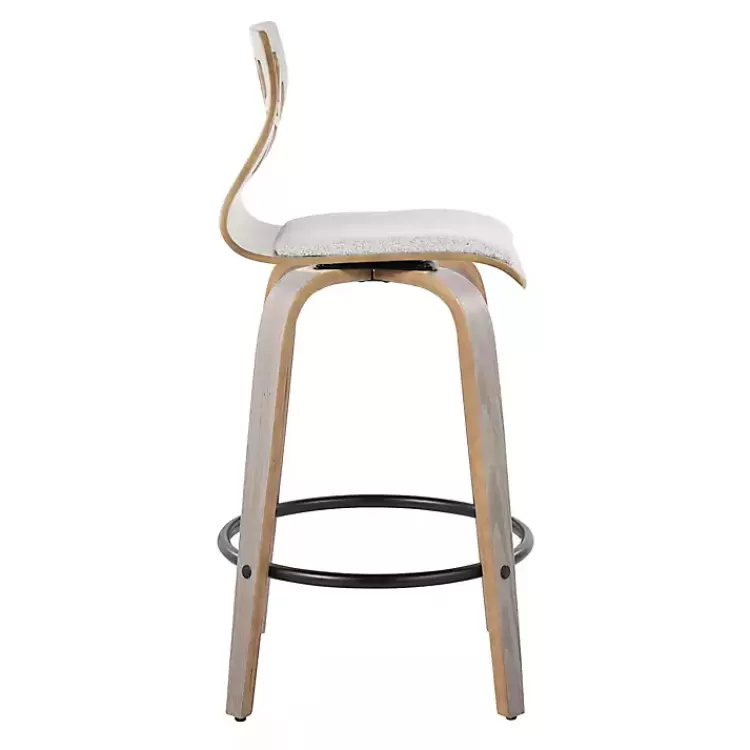 gray_golia_swivel_counter_stools_set_of__2.webp Golia Swivel Counter Stools, Set of 2>Kirklands Home Outlet