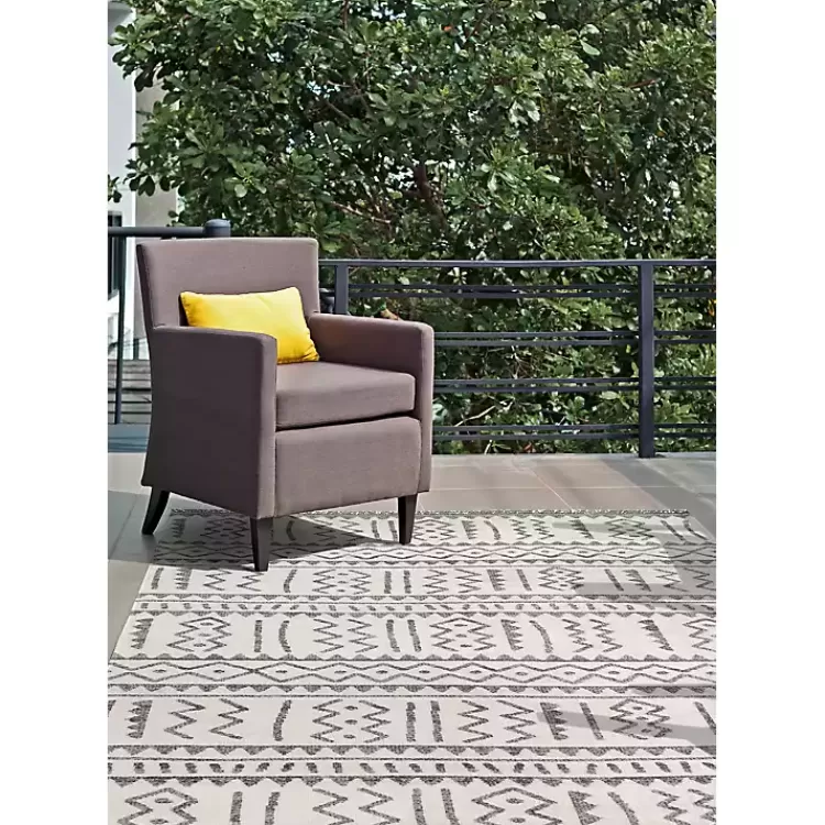 gray_gretchen_tribal_outdoor_area_rug_x_2.webp Gretchen Tribal Outdoor Area Rug, 5x8>Kirklands Home Shop