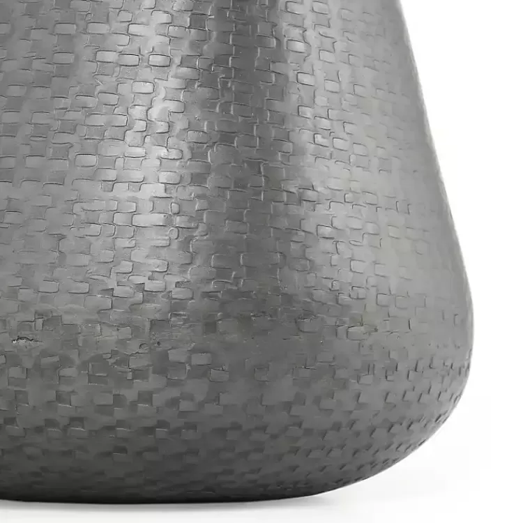 gray_hammered_metal_retta_planter_3.webp Gray Hammered Metal Retta Planter>Kirklands Home New