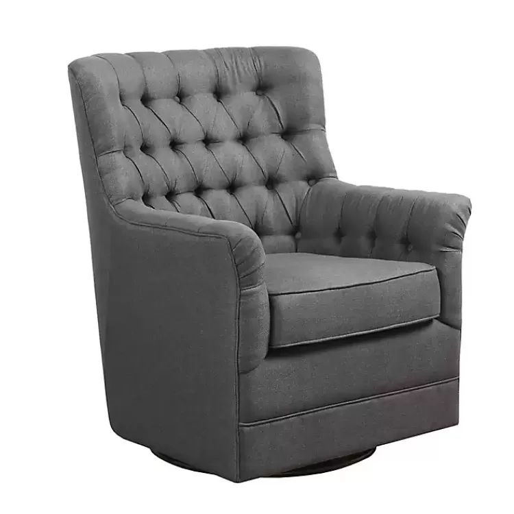 Hand-Tufted Swivel Glider Accent Chair>Kirklands Home Online