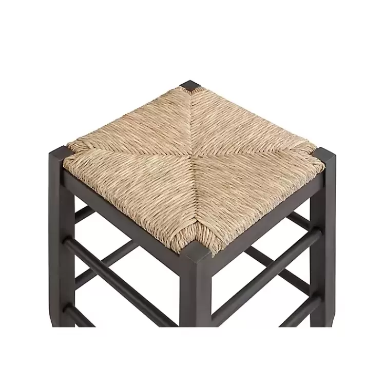 gray_handwoven_square_wooden_counter_stool_2.webp Handwoven Square Wooden Counter Stool>Kirklands Home New