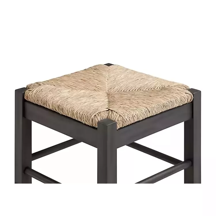 gray_handwoven_square_wooden_counter_stool_3.webp Handwoven Square Wooden Counter Stool>Kirklands Home New