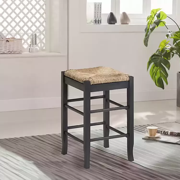 gray_handwoven_square_wooden_counter_stool_4.webp Handwoven Square Wooden Counter Stool>Kirklands Home New