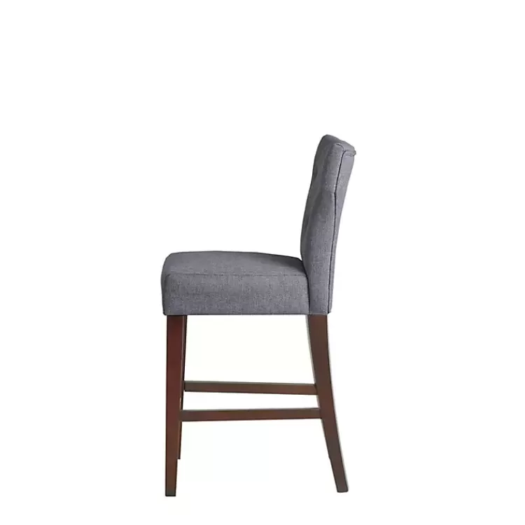 gray_harrison_tufted_counter_stool_3.webp Harrison Tufted Counter Stool>Kirklands Home Fashion