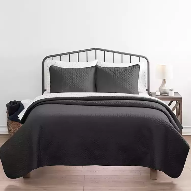 gray_herring_pc_queen_quilted_coverlet_set_5.webp Herring 3-pc. Queen Quilted Coverlet Set>Kirklands Home Store