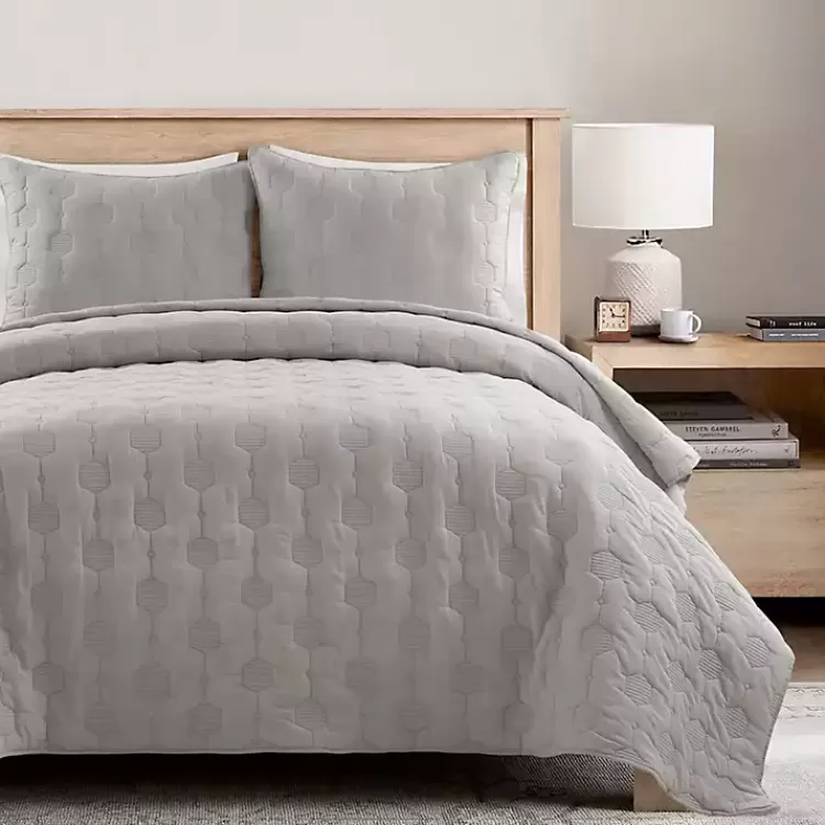 Hexagon Honeycomb 3-pc. Cali King Quilt Set>Kirklands Home Best