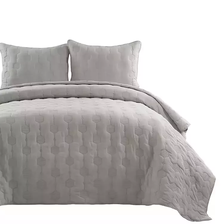 Hexagon Honeycomb 3-pc. Full/Queen Quilt Set>Kirklands Home Store
