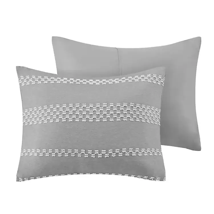 gray_jacquard_pc_fullqueen_comforter_set_3.webp Jacquard 5-pc. Full/Queen Comforter Set>Kirklands Home Best