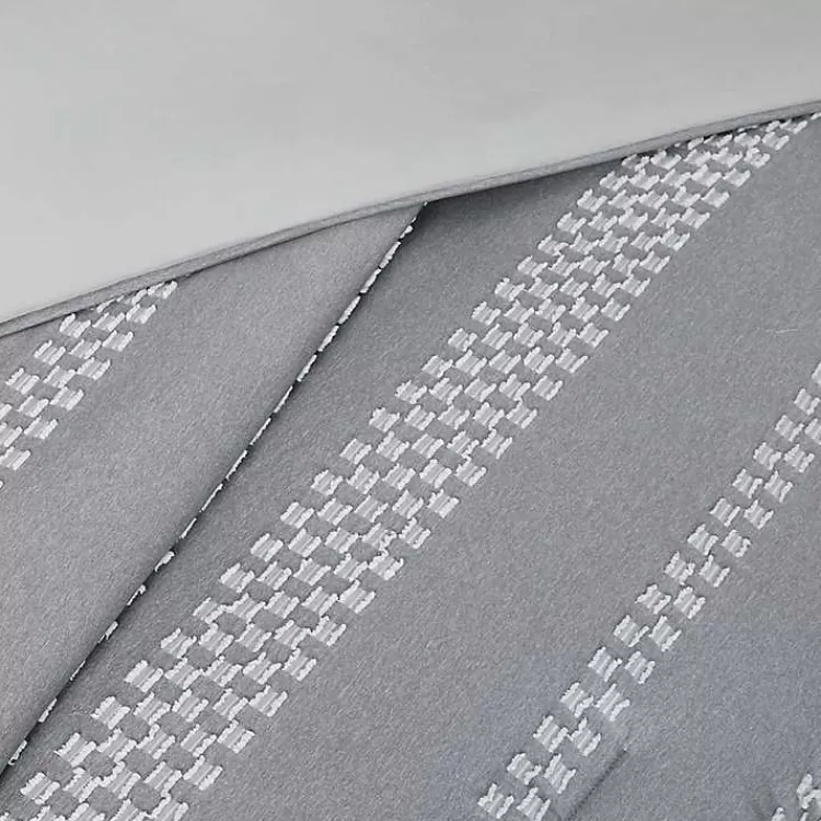gray_jacquard_pc_fullqueen_comforter_set_5.webp Jacquard 5-pc. Full/Queen Comforter Set>Kirklands Home Best