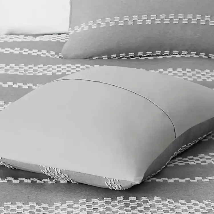 gray_jacquard_pc_fullqueen_comforter_set_8.webp Jacquard 5-pc. Full/Queen Comforter Set>Kirklands Home Best
