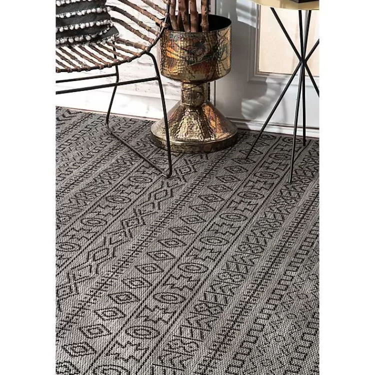 gray_jamie_outdoor_area_rug_x_3.webp Jamie Outdoor Area Rug, 6x9>Kirklands Home Discount