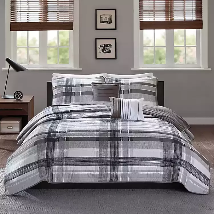 Jax Plaid 5-pc. Full/Queen Comforter Set>Kirklands Home Shop