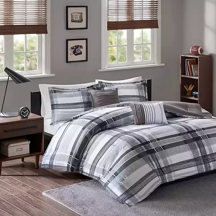 Jax Plaid 5-pc. Full/Queen Comforter Set>Kirklands Home Shop
