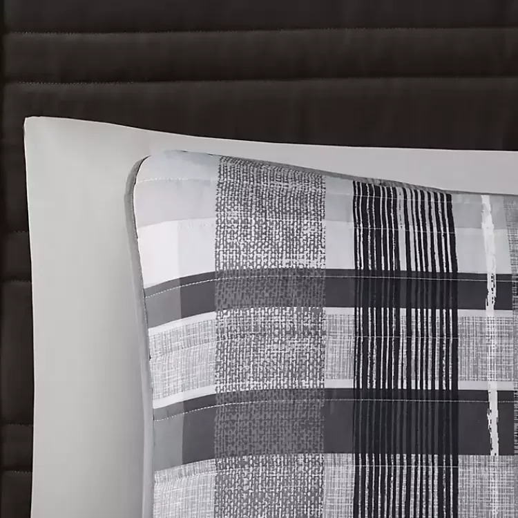 gray_jax_plaid_pc_twintwin_xl_comforter_set_5.webp Jax Plaid 4-pc. Twin/Twin XL Comforter Set>Kirklands Home New
