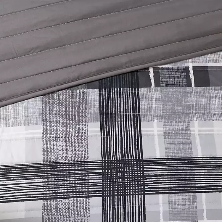 gray_jax_plaid_pc_twintwin_xl_comforter_set_7.webp Jax Plaid 4-pc. Twin/Twin XL Comforter Set>Kirklands Home New