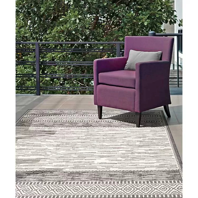 Lana Stripe Outdoor Rug, 7x10>Kirklands Home Shop