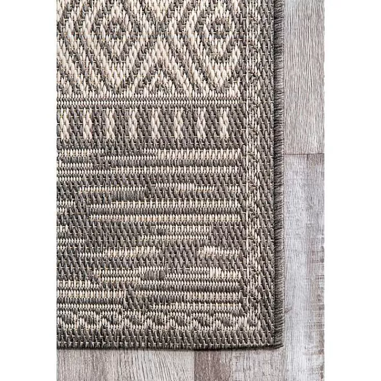 gray_lana_stripe_outdoor_rug_x_4.webp Lana Stripe Outdoor Rug, 7x10>Kirklands Home Shop
