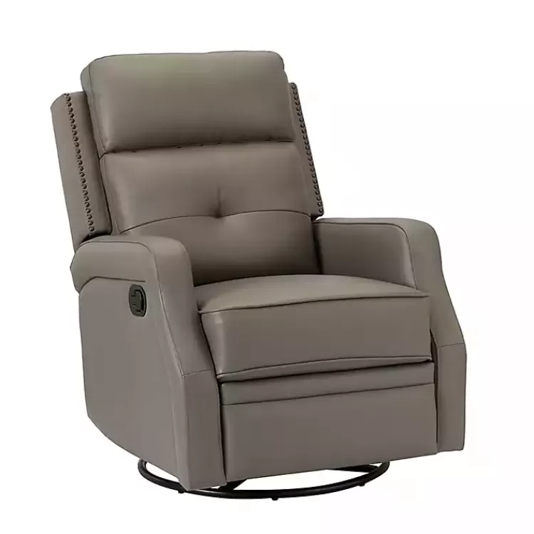 Leather Swivel Rocker Recliner>Kirklands Home Fashion