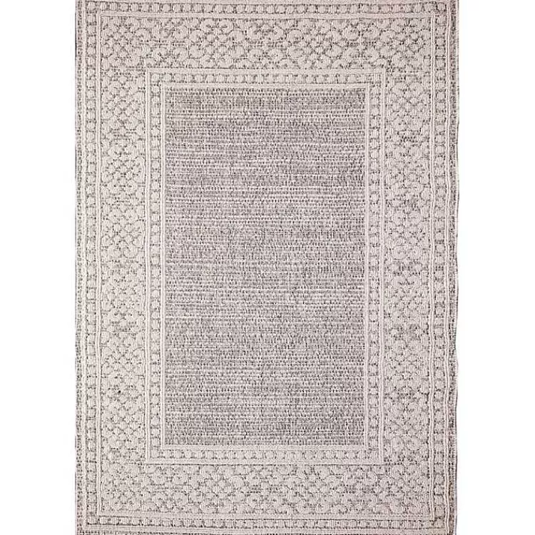 Leopard Border Outdoor Area Rug, 5x7>Kirklands Home Online