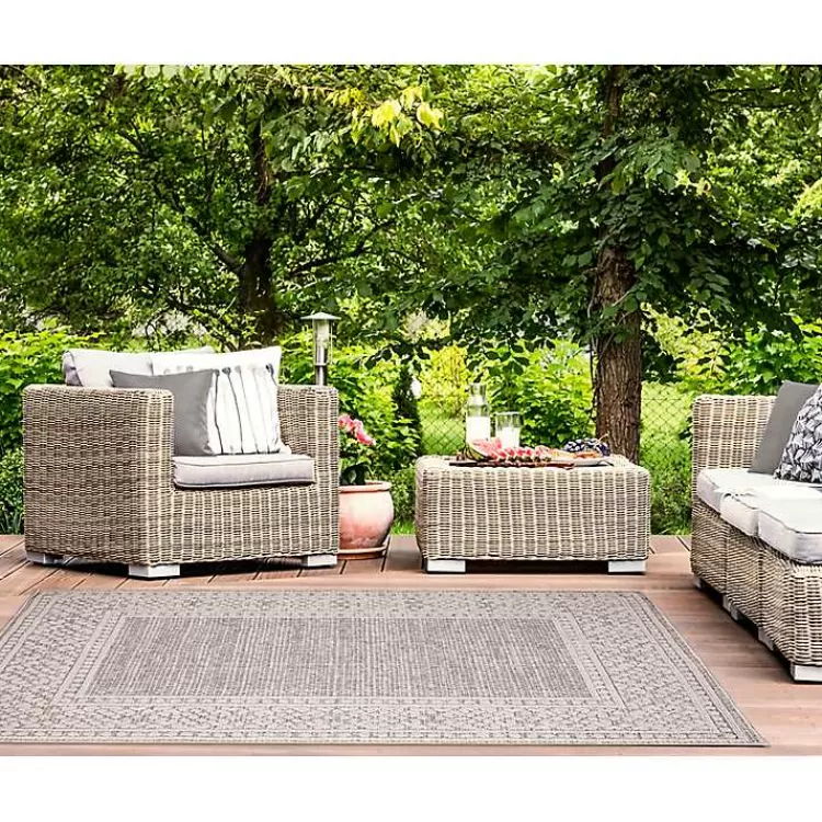 gray_leopard_border_outdoor_area_rug_x_2.webp Leopard Border Outdoor Area Rug, 5x7>Kirklands Home Online
