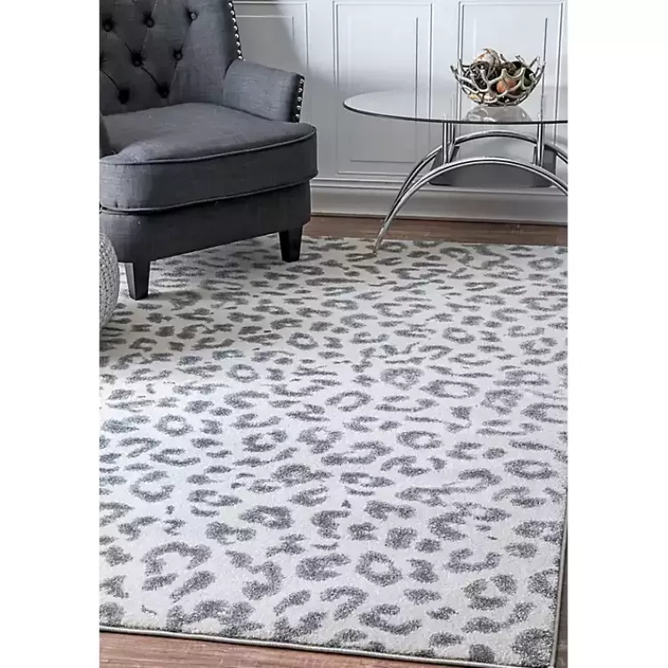Leopard Print Area Rug, 5x7>Kirklands Home Online