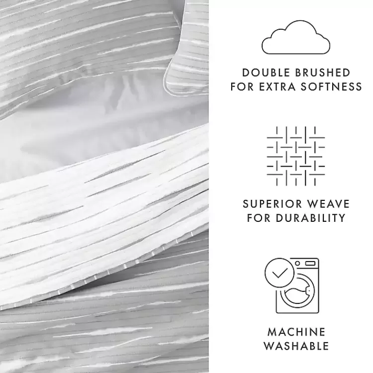 gray_linear_reversible_pc_king_quilt_set_6.webp Gray Linear Reversible 3-pc. King Quilt Set>Kirklands Home Cheap