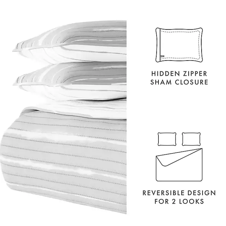 gray_linear_reversible_pc_twin_quilt_set_7.webp Gray Linear Reversible 2-pc. Twin Quilt Set>Kirklands Home Store
