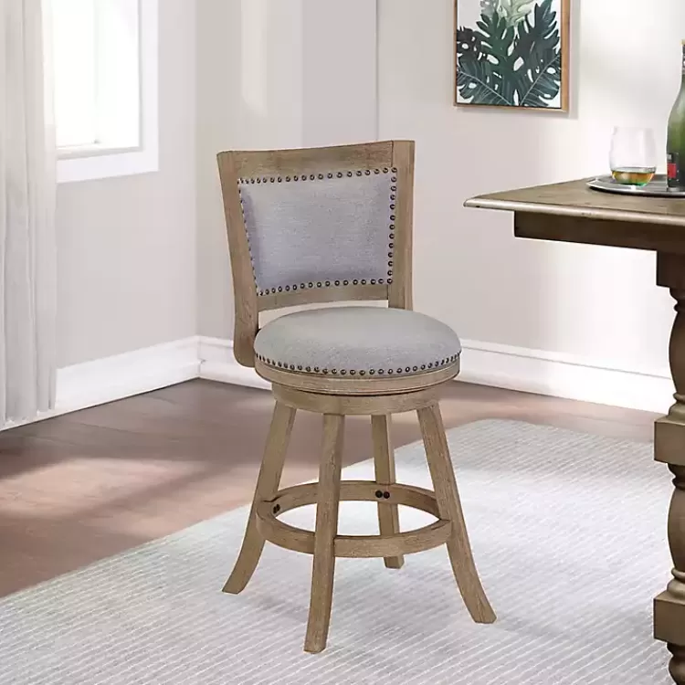 gray_linen_and_driftwood_swivel_counter_stool_4.webp Linen and Driftwood Swivel Counter Stool>Kirklands Home Clearance