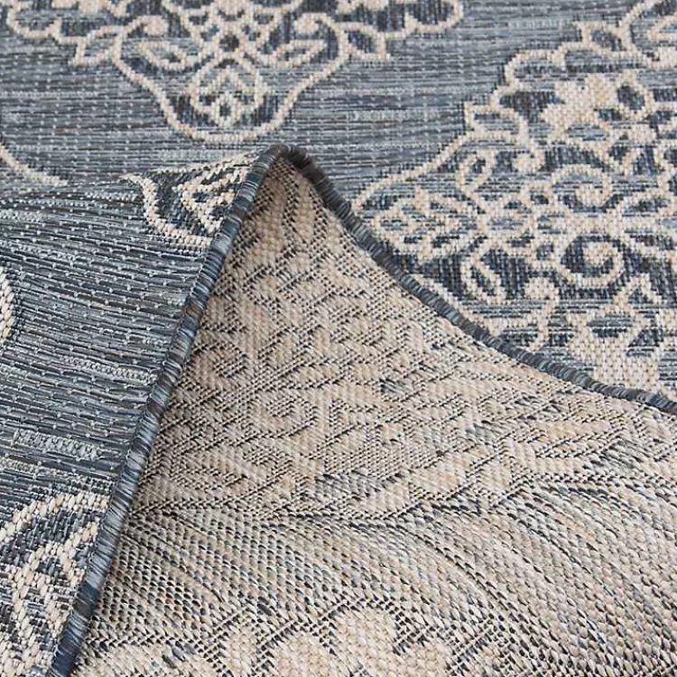 gray_medallion_devora_indooroutdoor_area_rug_x_5.webp Medallion Devora Indoor/Outdoor Area Rug, 7x9>Kirklands Home Flash Sale