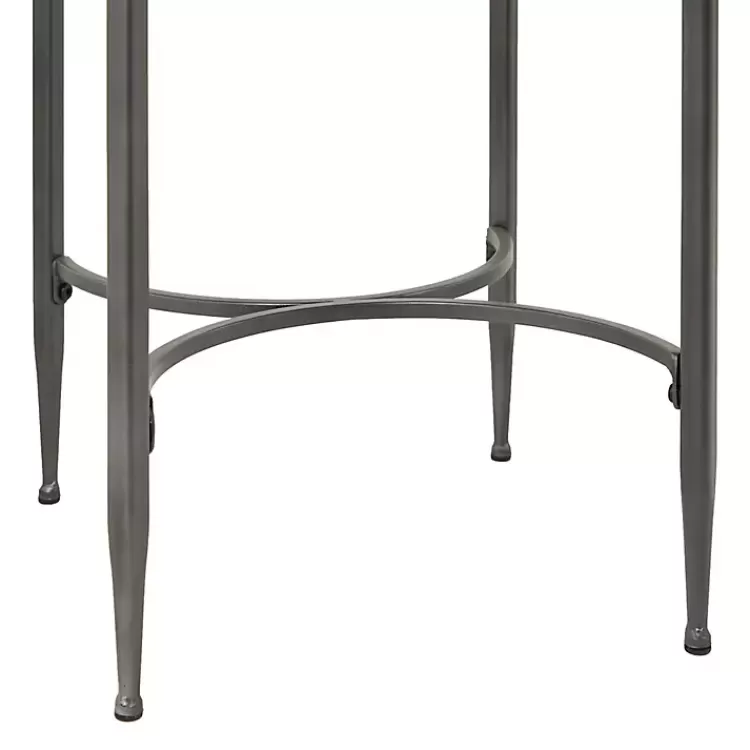 Metal & Wood Round Accent Table>Kirklands Home Shop