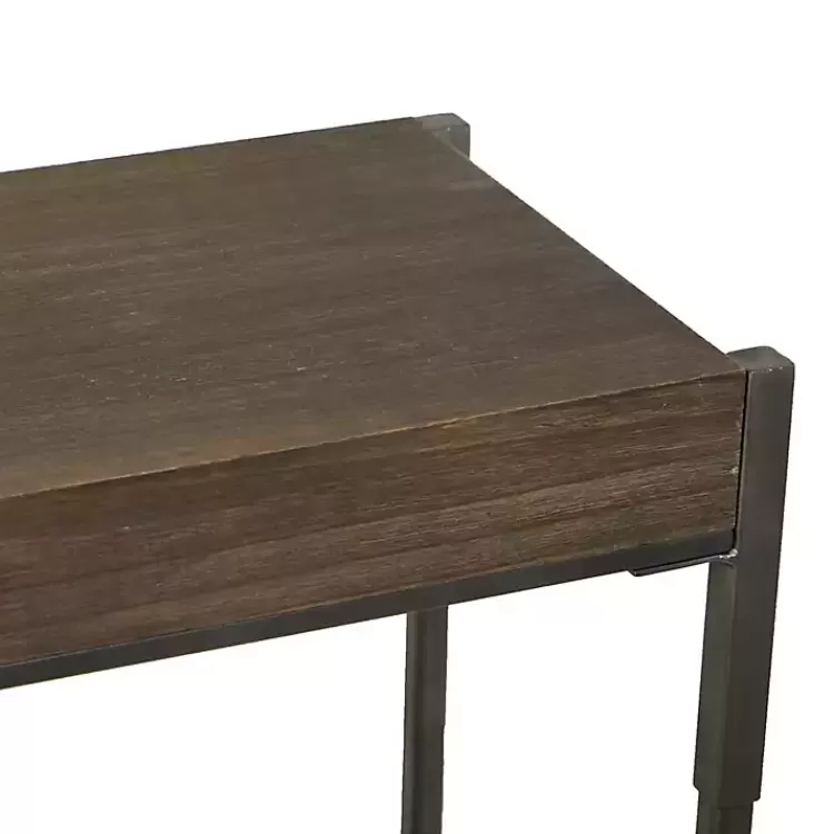 Gray Metal and Wood Console Table>Kirklands Home Store