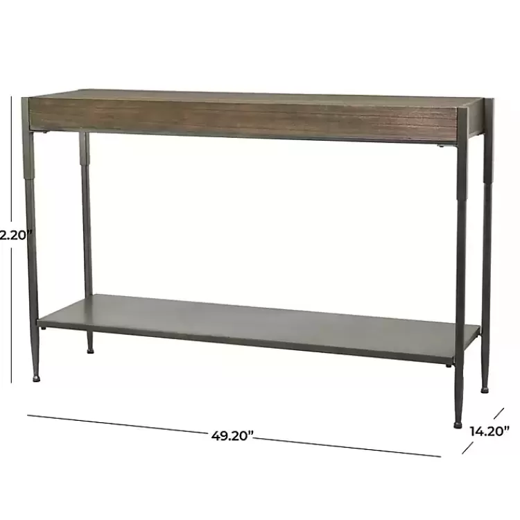 gray_metal_and_wood_console_table_5.webp Gray Metal and Wood Console Table>Kirklands Home Store
