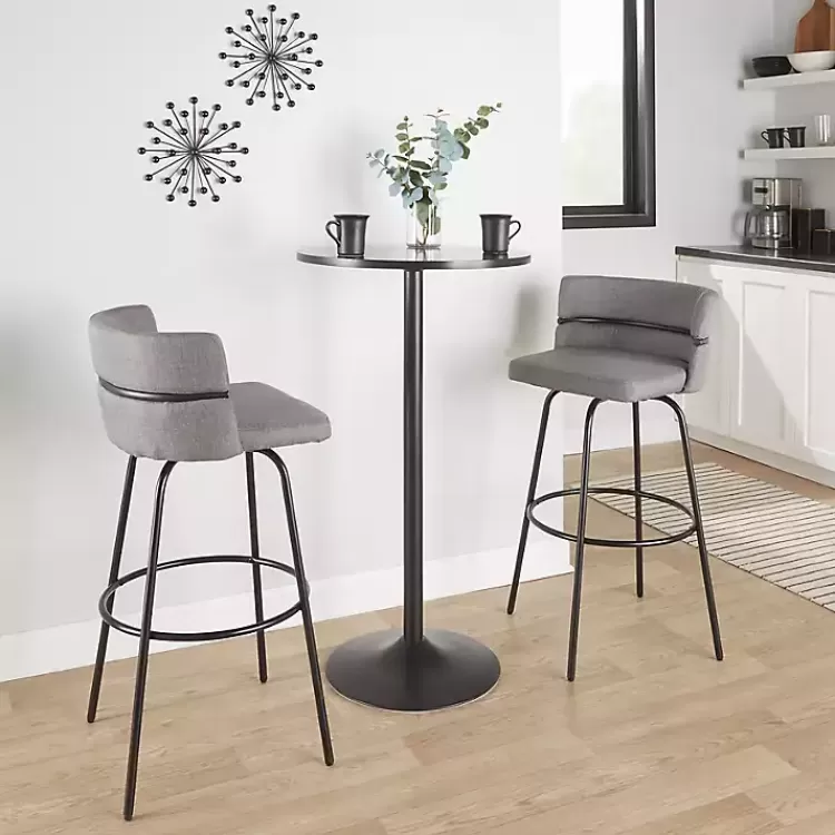 Metal Cinch Swivel Bar Stools, Set of 2>Kirklands Home Outlet