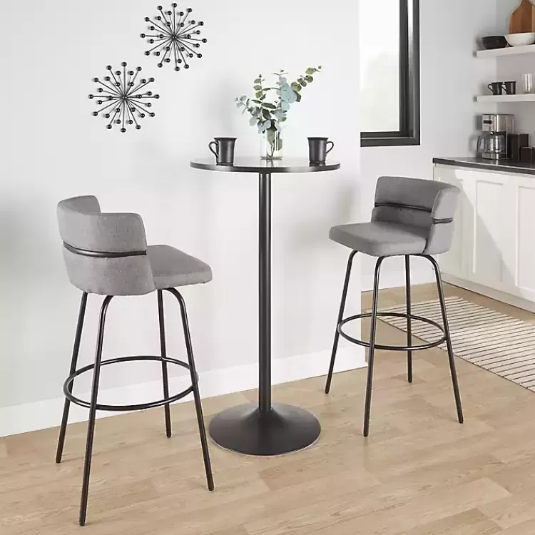 Metal Cinch Swivel Bar Stools, Set of 2>Kirklands Home Outlet