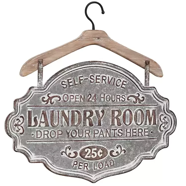Metal Laundry Room Wall Plaque>Kirklands Home Clearance