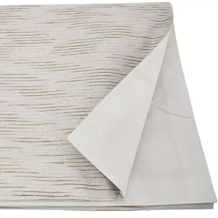 Gray Metallic Woven Stripe Table Runner>Kirklands Home Shop