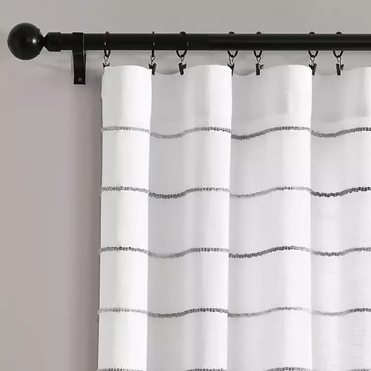 Gray Ombre Stripe Curtain Panel Set, 84 in.>Kirklands Home New