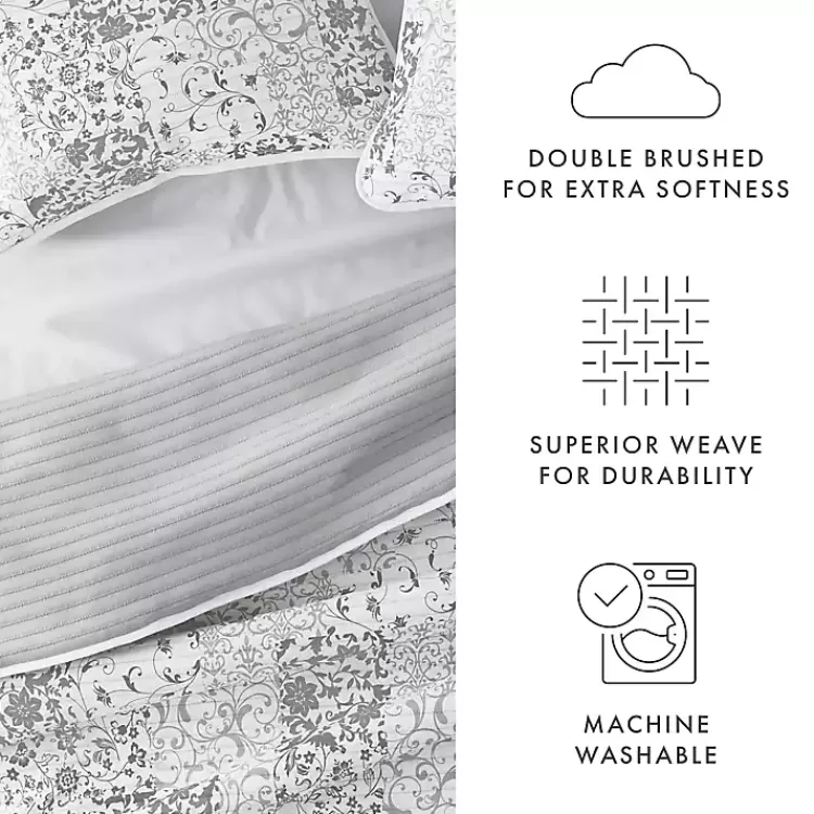 gray_patchwork_reversible_pc_king_quilt_set_6.webp Gray Patchwork Reversible 3-pc. King Quilt Set>Kirklands Home Shop