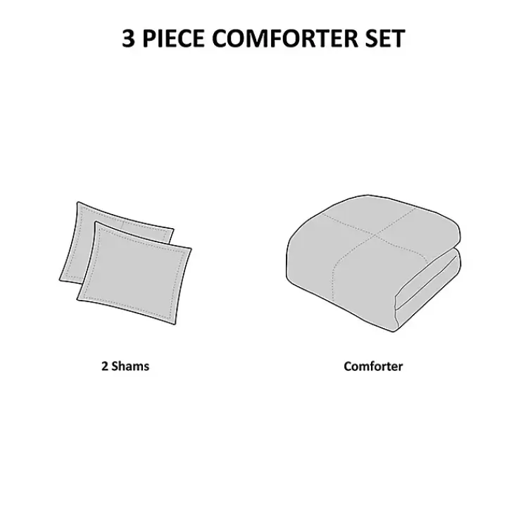 gray_plaid_dayton_pc_king_comforter_set_8.webp Gray Plaid Dayton 3-pc. King Comforter Set>Kirklands Home Store