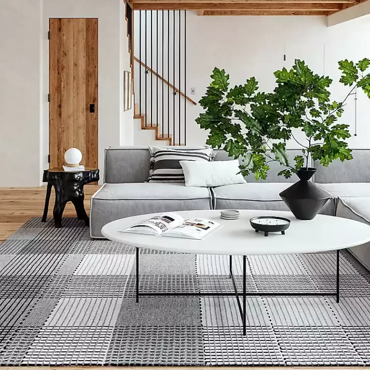 Plaid Emily Henderson x RugsUSA Area Rug, 5x8>Kirklands Home Best