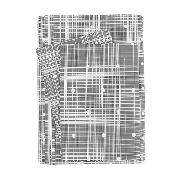gray_plaid_polka_dot_pc_twin_duvet_cover_set_2.webp Plaid Polka Dot 2-pc. Twin Duvet Cover Set>Kirklands Home Best