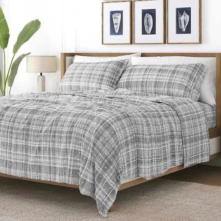 Plaid Polka Dot 3-pc. Twin Sheet Set>Kirklands Home New
