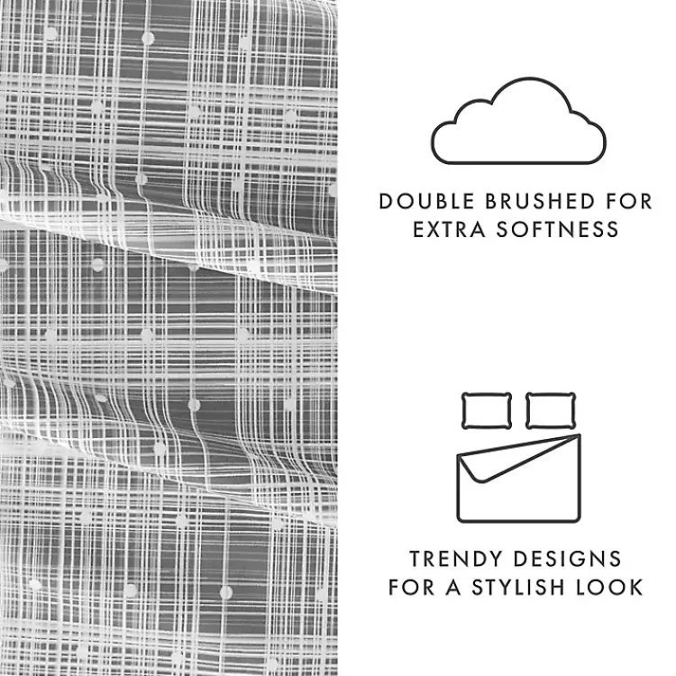 gray_plaid_polka_dot_pc_twin_sheet_set_6.webp Plaid Polka Dot 3-pc. Twin Sheet Set>Kirklands Home New