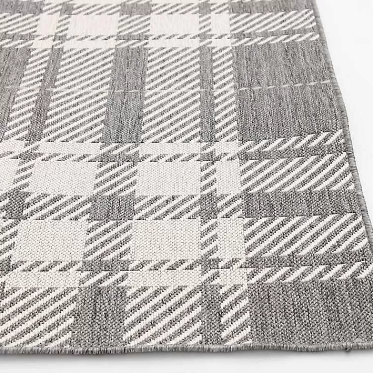 Priya Plaid Indoor/Outdoor Area Rug, 5x7>Kirklands Home Cheap