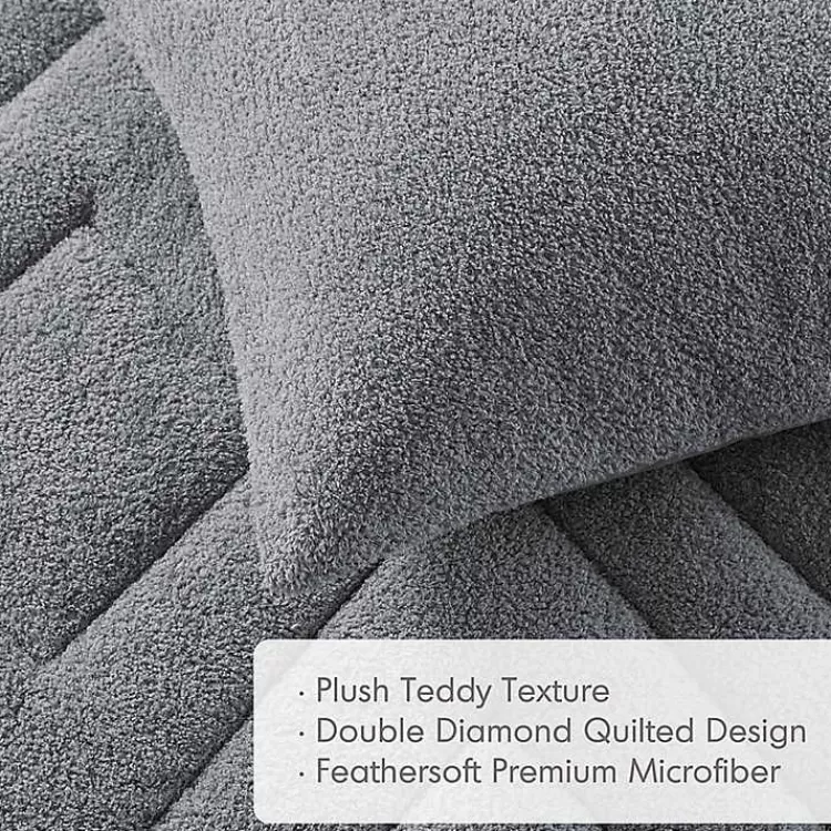 gray_quilted_teddy_pc_king_comforter_set_4.webp Quilted Teddy 3-pc. King Comforter Set>Kirklands Home Outlet