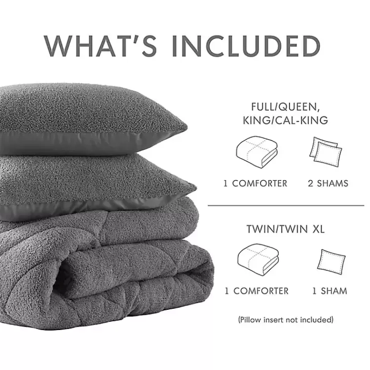 gray_quilted_teddy_pc_king_comforter_set_7.webp Quilted Teddy 3-pc. King Comforter Set>Kirklands Home Outlet