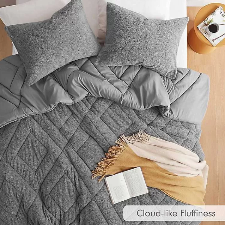 gray_quilted_teddy_pc_twin_comforter_set_2.webp Quilted Teddy 2-pc. Twin Comforter Set>Kirklands Home Discount