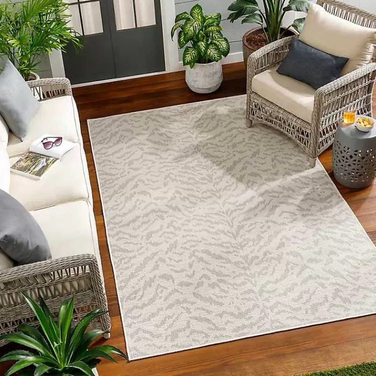 Gray Ravello Outdoor Rug, 5x7>Kirklands Home Clearance