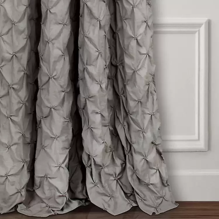 gray_ravello_pintuck_curtain_panel__in_2.webp Ravello Pintuck Curtain Panel, 84 in.>Kirklands Home Best Sale